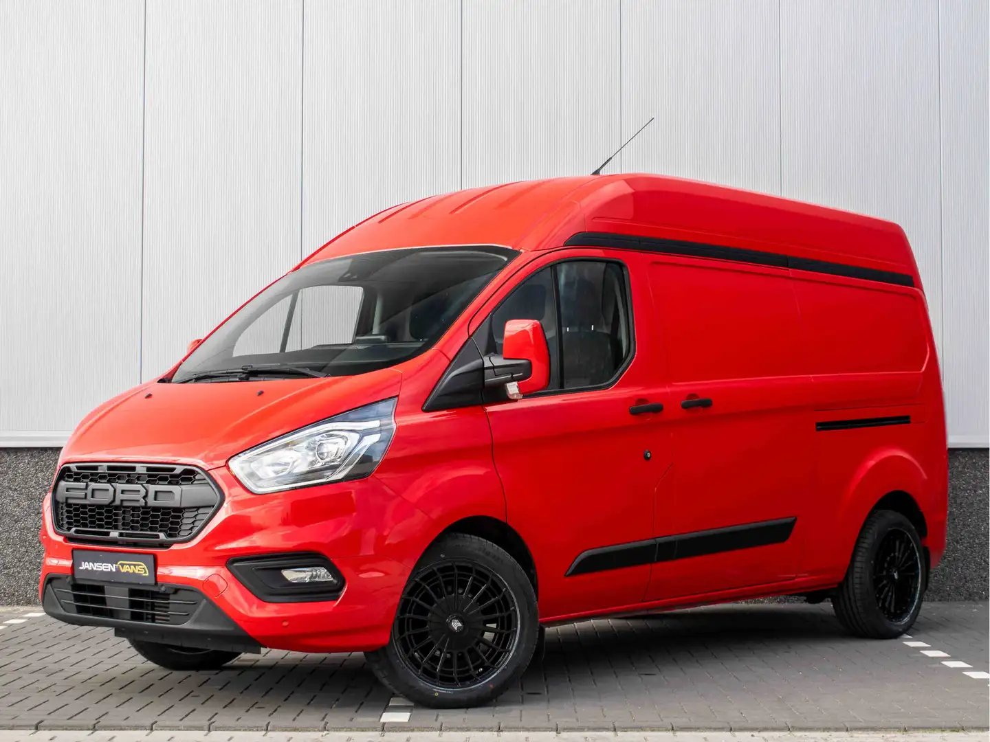 Ford Transit Custom 300 2.0 TDCI L2H2 | 2x schuifdeur | Trekhaak 2640k Rood - 1