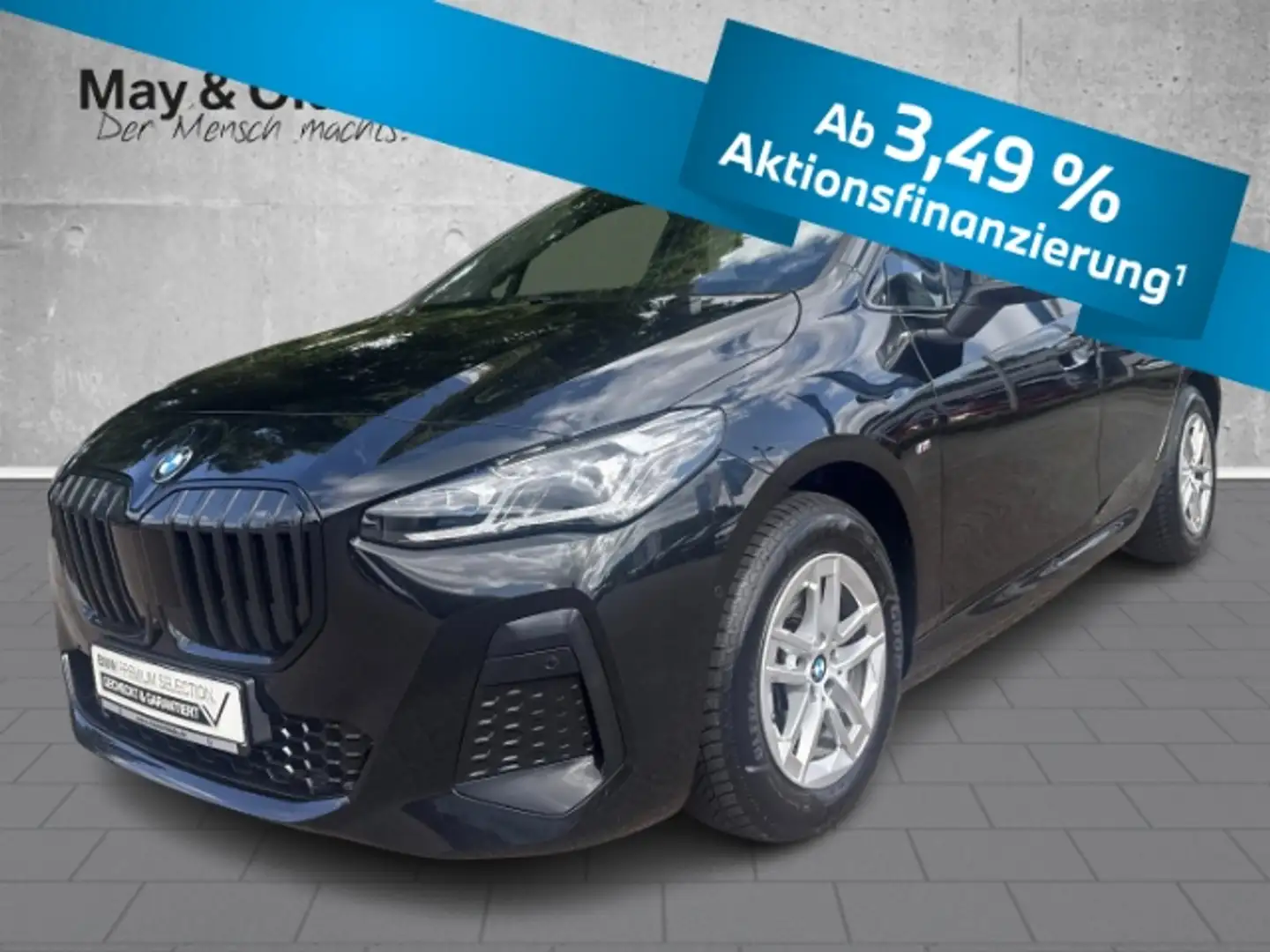 BMW 220 Active Tourer i Aut M Sport LED Navi AHK ACC Schwarz - 1
