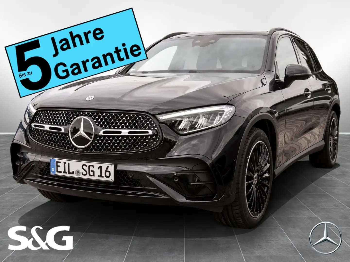 Mercedes-Benz GLC 220 d 4M AMG MBUX+LED+AHK+360°+Pano+Standhzg Schwarz - 1