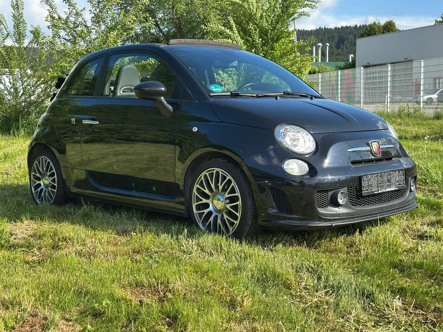 Abarth 500C Fiat 500C Abarth Cabrio Black *PDC*Vollleder*8F* Negro - 2