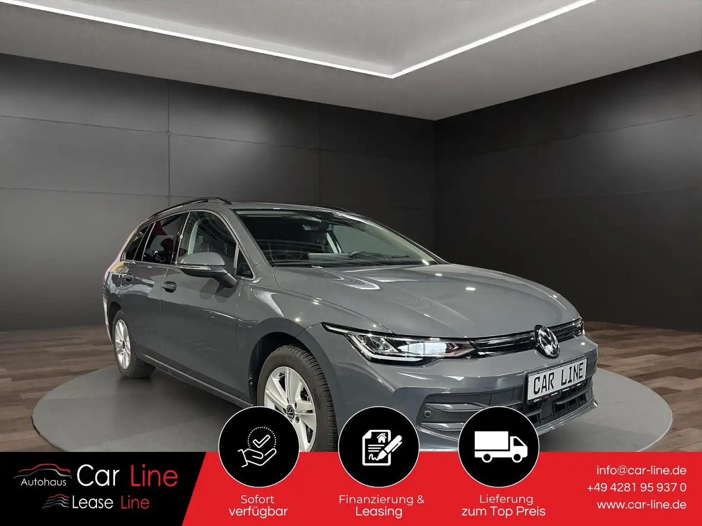 Volkswagen Golf Var. 2.0 TDI LIFE*DSG*NAV*AHK*HuD*ACC*LED* Grau - 1