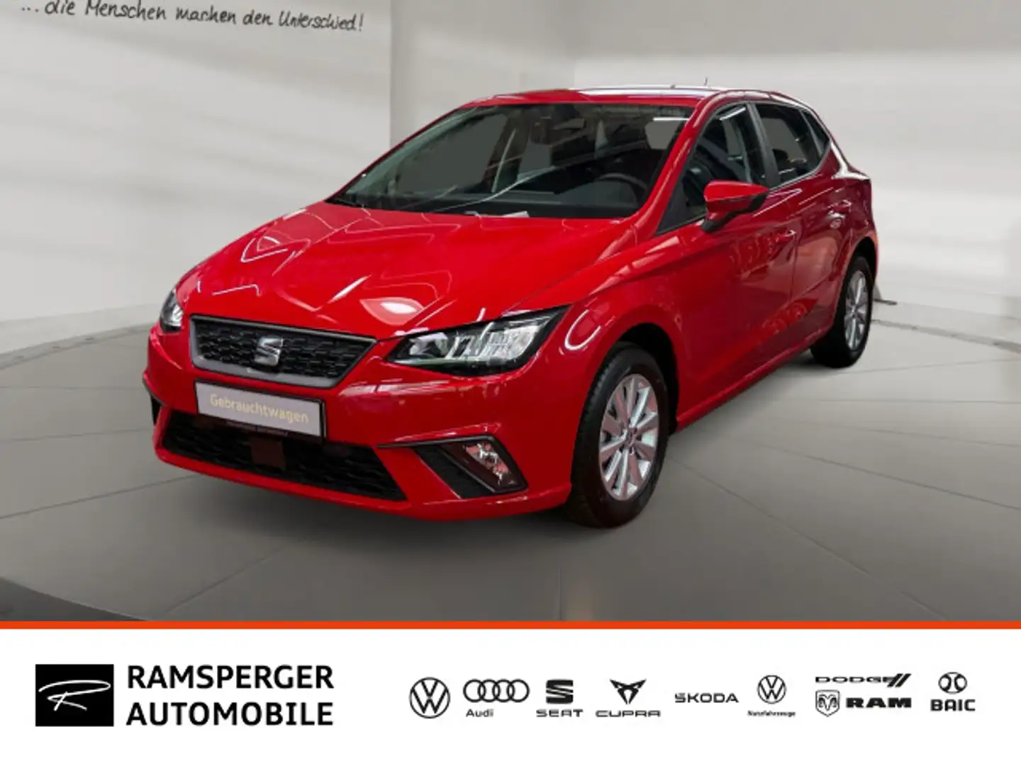 SEAT Ibiza Style 1.0 TSI Navi/EPH/BT/uvm. Rouge - 1