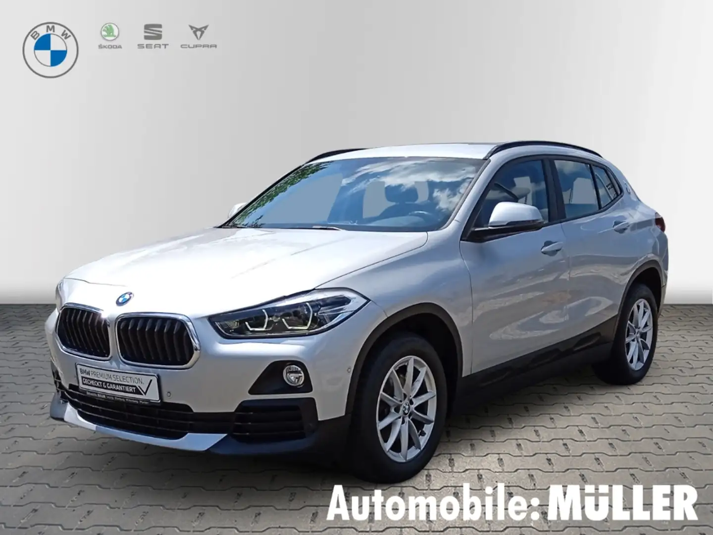 BMW X2 sDrive 18 d EU6d-T Navi LED Fahrerprofil SHZ Keyle Argent - 1