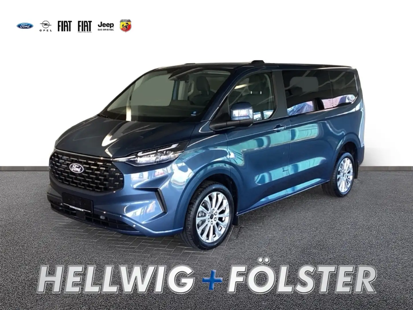 Ford Tourneo Custom TREND 320 L1H1 8-SITZER / NAVI / LED / ACC / TWA Blau - 1