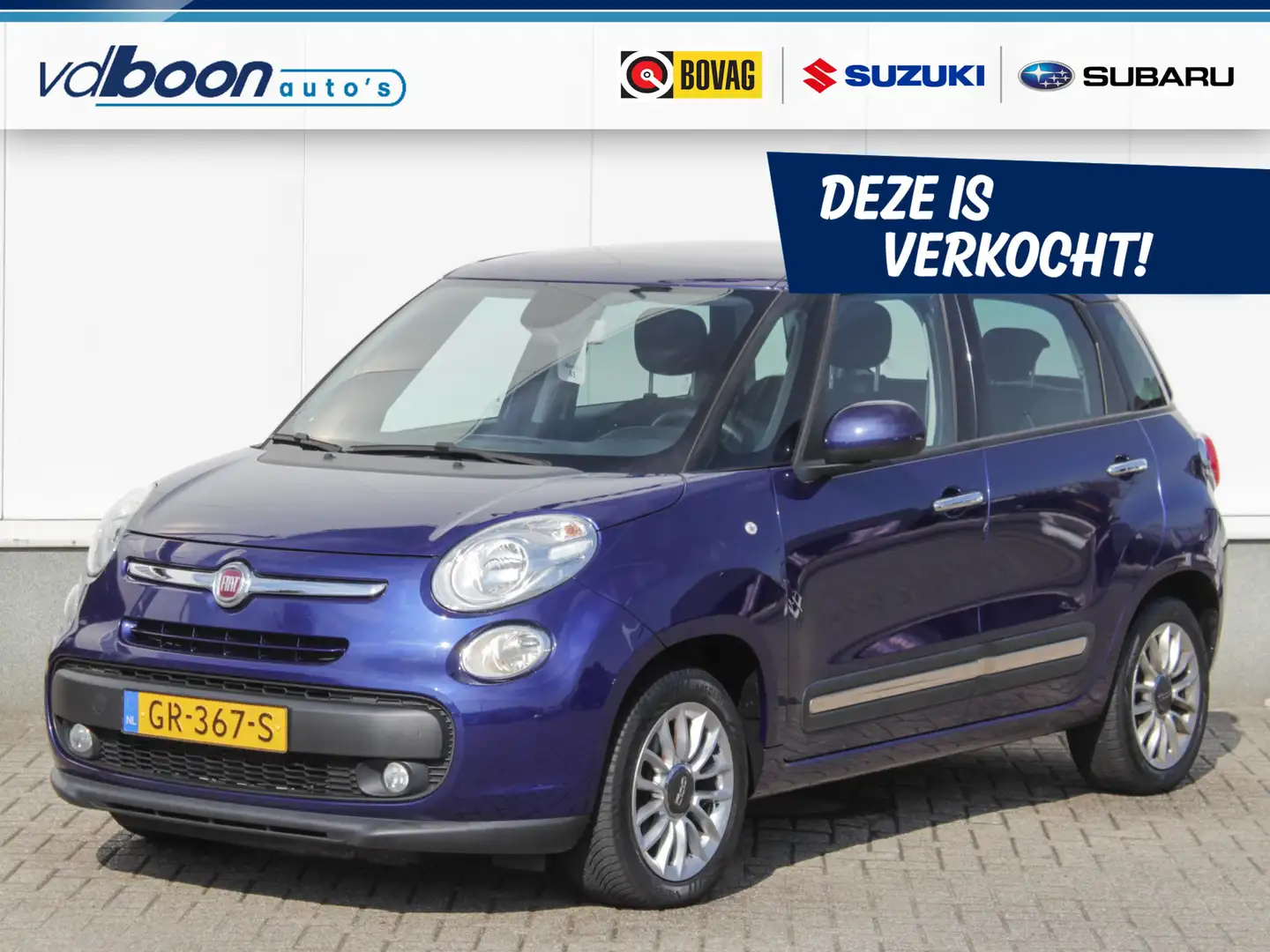 Fiat 500L 0.9 TwinAir Lounge | Clima | Cruise | Park sens | Blauw - 1