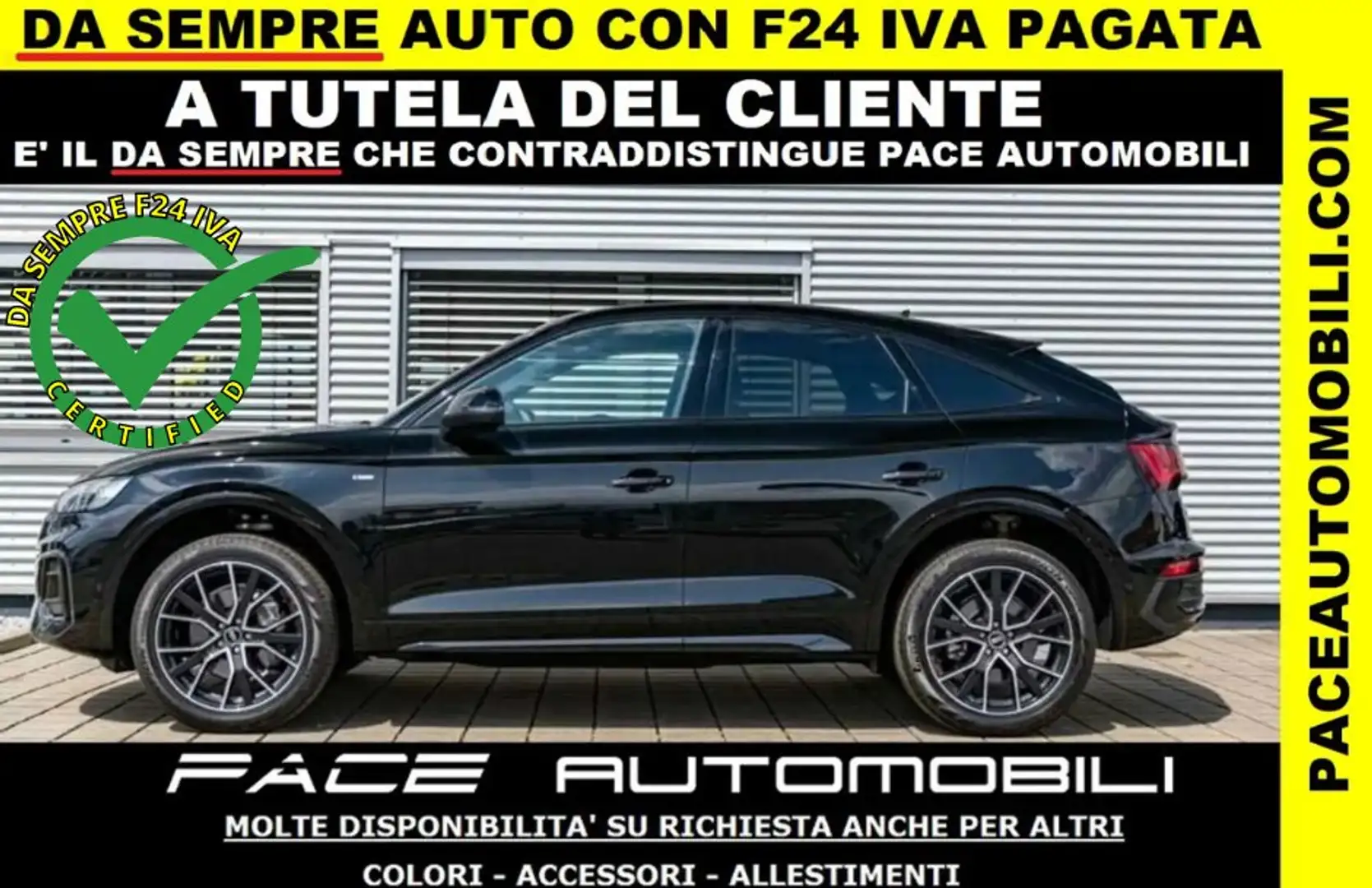 Audi Q5 40D SPORTBACK S LINE SLINE S-LINE ACC SPB QUATTRO Nero - 1