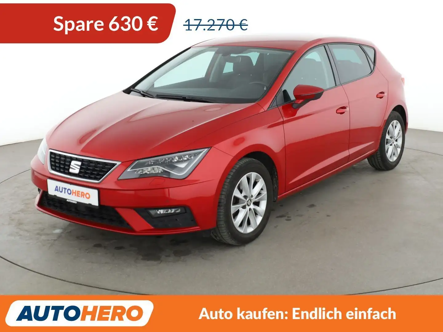 SEAT Leon 1.6 TDI Style Aut.*NAVI*PDC*LED*SHZ*TEMPO*KLIMA* Rot - 1