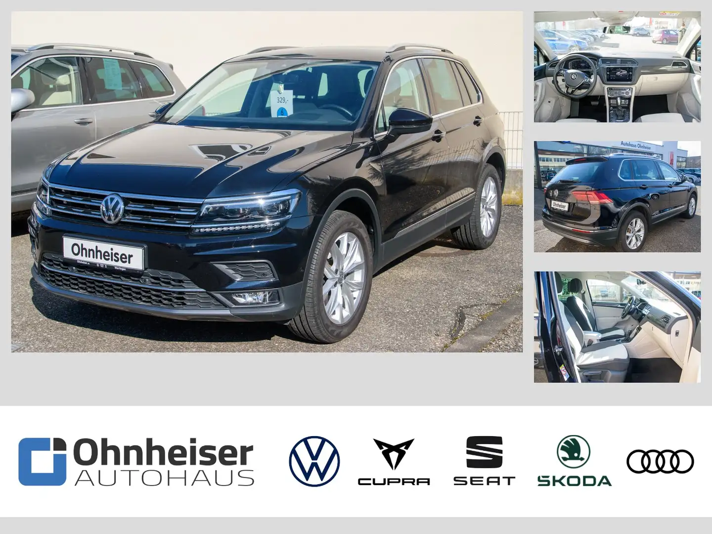 Volkswagen Tiguan 2.0 TDI Highline 4Motion DSG / Navi / Kamer Schwarz - 1