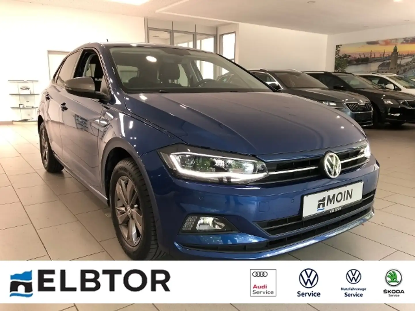 Volkswagen Polo 1.0 TSI Comfortline ACC LED PDC Bleu - 1