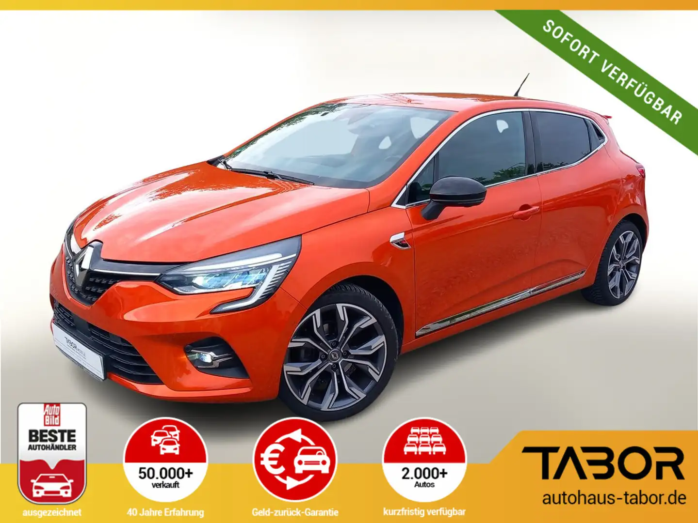 Renault Clio V 1.0 TCe 100 Edition One LED Nav. PDC Orange - 1
