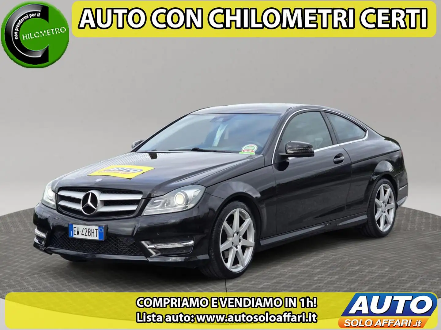 Mercedes-Benz C 220 CDI Coupé AVANTGARDE AUTOMATICA UNIPROPRIETARIO Nero - 1