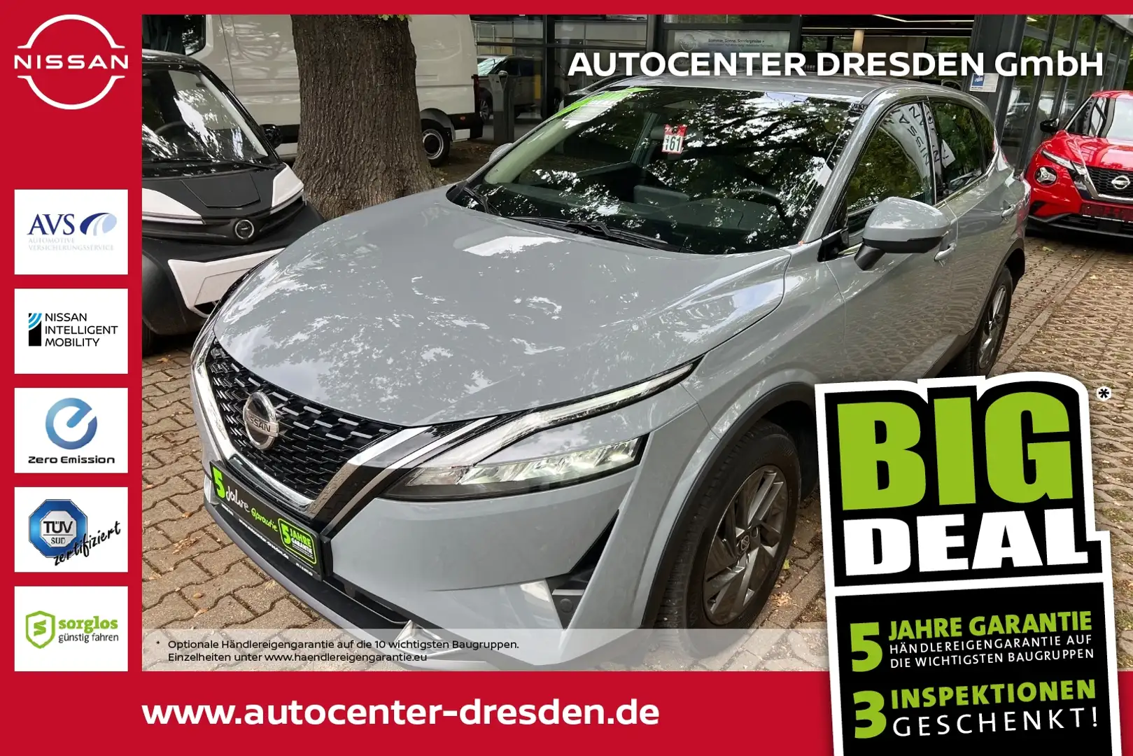 Nissan Qashqai 1.3 DIG-T MHEV Acenta ACC+LED+Navi+Kam. Gris - 1