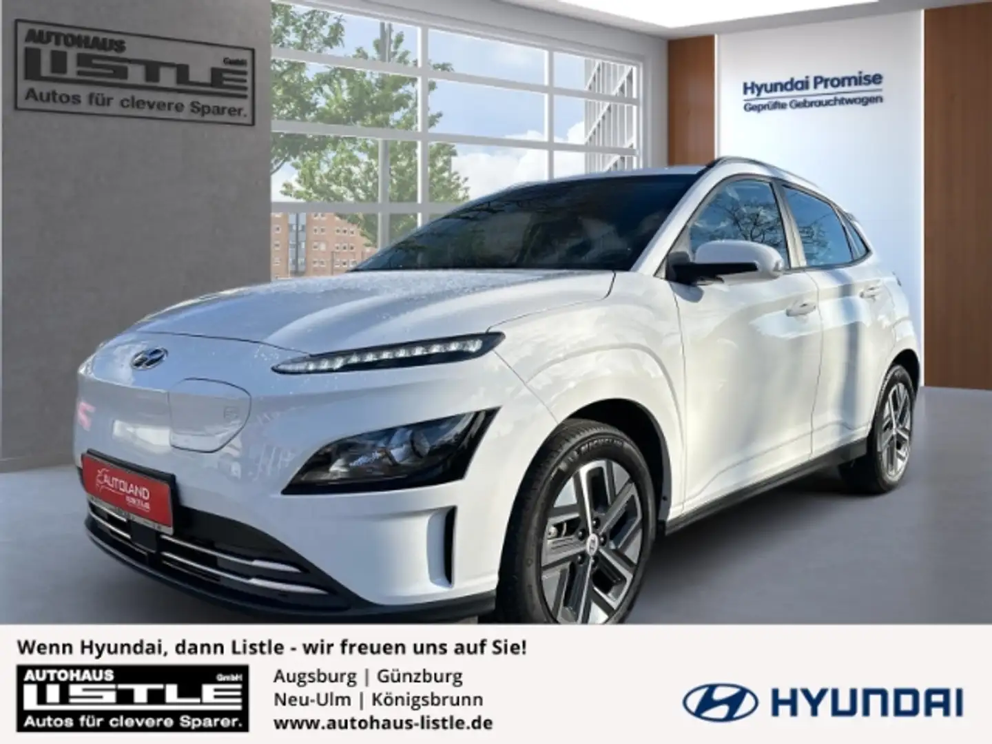 Hyundai KONA Select Elektro 2WD Carplay ACC (11 KW OBC) Klimaau Bianco - 1