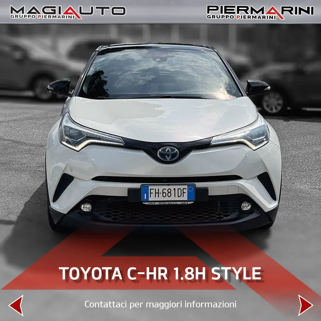 Toyota C-HR 1.8 Hybrid CVT Style Bianco - 2