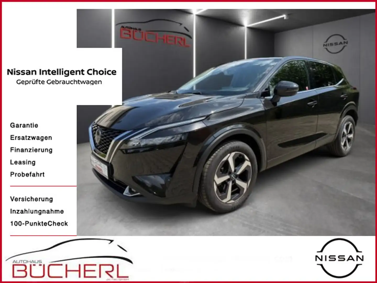 Nissan Qashqai N-Connecta, 360° KAM., SHZ, NAVI, KLIMA Schwarz - 1