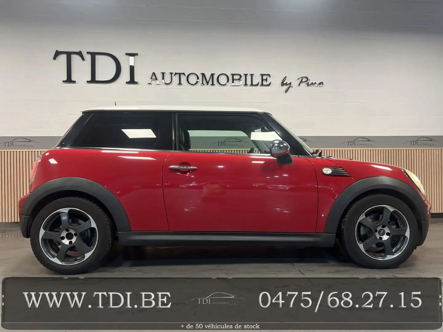 MINI Cooper D Mini 1.6 D Cooper DPF*Carpass*Cuir*Clim*Export* Roşu - 2