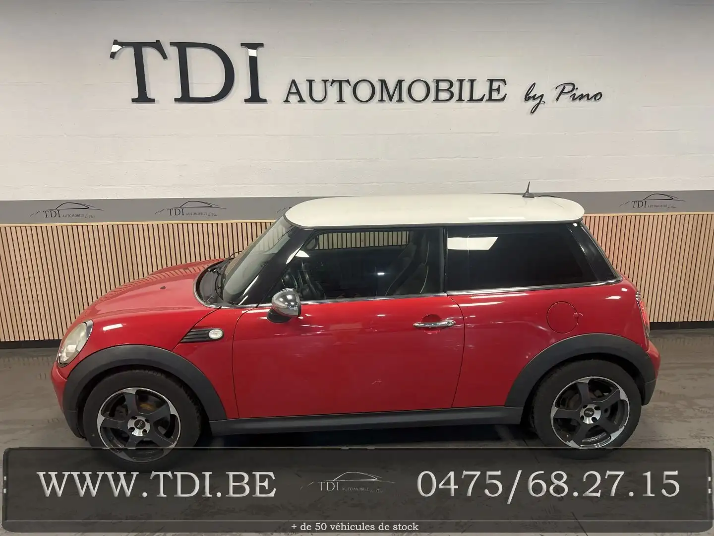 MINI Cooper D Mini 1.6 D Cooper DPF*Carpass*Cuir*Clim*Export* Roşu - 1