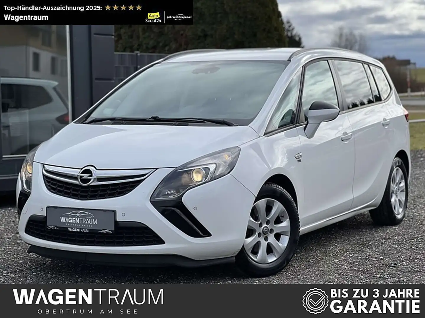 Opel Zafira Tourer 1,4 * 7-SITZER * 1.HAND * NAVI *SHZ * LH... Weiß - 1