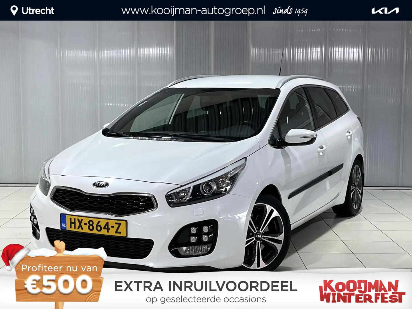 Kia Ceed SW / cee'd SW Sportswagon 1.0 T-GDi GT-Line Trekhaak, Navigatie, Wit - 1