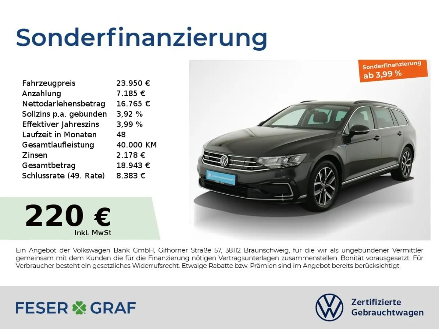 Volkswagen Passat Variant GTE 1.4 TSI DSG PANO LED VIRTUAL Grigio - 1