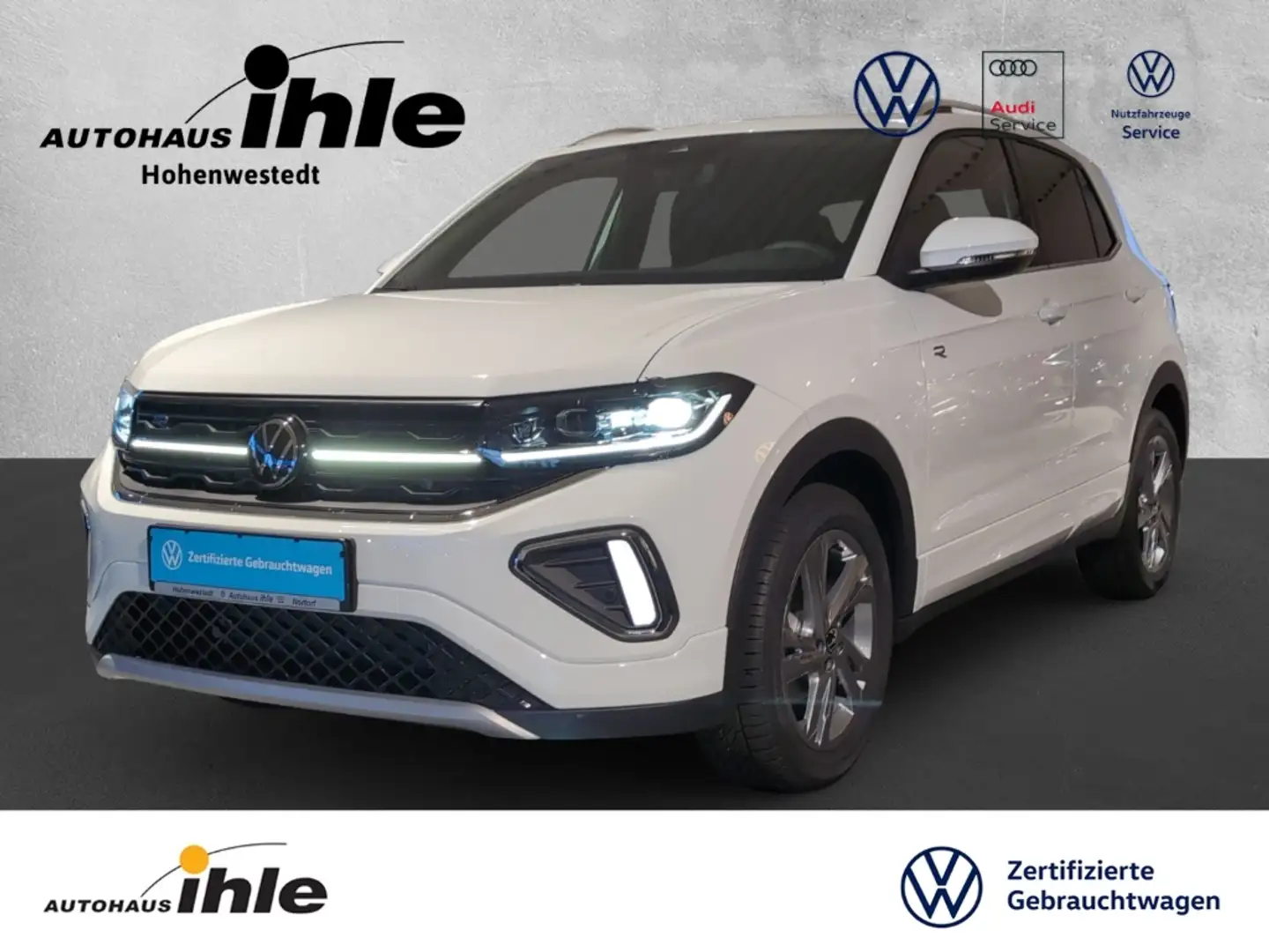 Volkswagen T-Cross 1,5 TSI DSG R-Line AHK+R-KAMERA+ACC+GJ-REIFEN White - 1