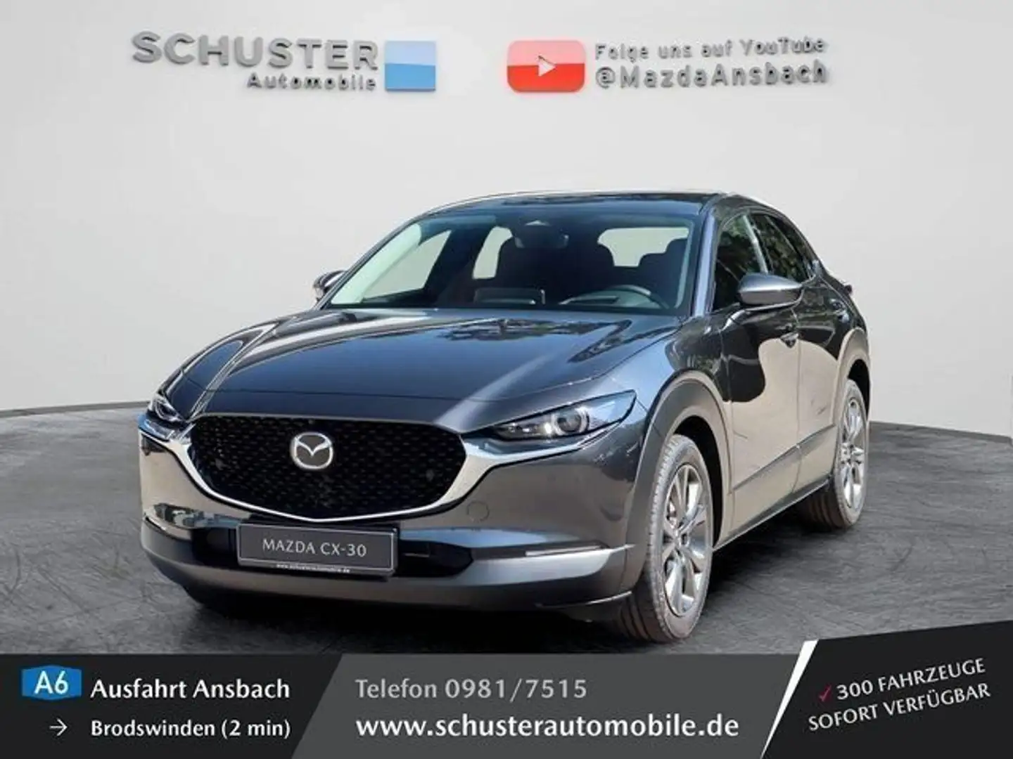 Mazda CX-30 Exclusive 2,0l 186 PS Automatik BOSE/Navi/ Grau - 1