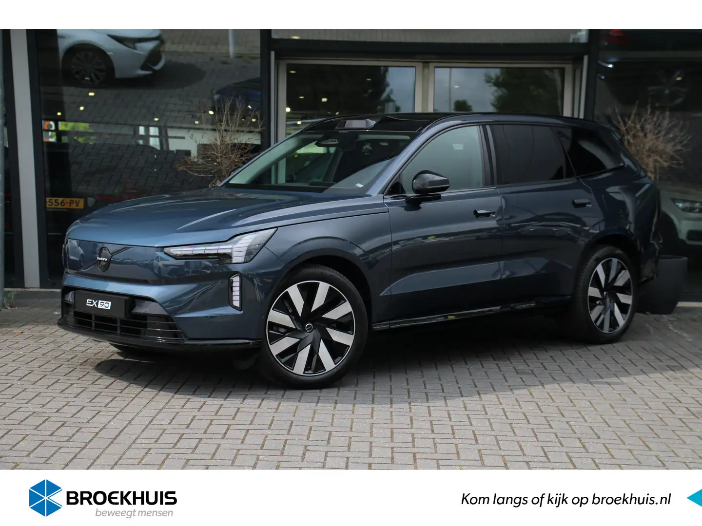 Volvo EX90 Twin Motor Plus 111 kWh | Luchtvering | 360° Camer Blauw - 1