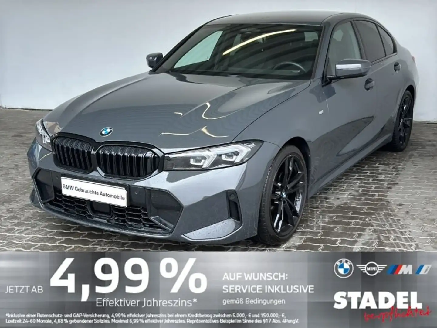 BMW 320 d xDrive M Sport Navi.LED.HarmKard.RFK.ACC Grau - 2