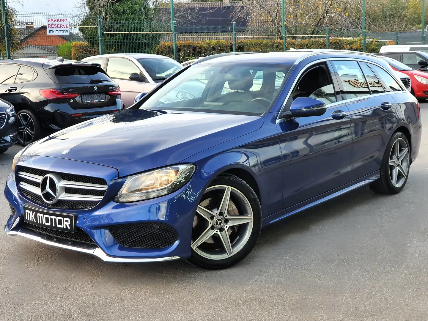 Mercedes-Benz C 180 🟢PACK AMG DIESEL 116CV / 1ER MAIN / BOITE AUTO Bleu - 1