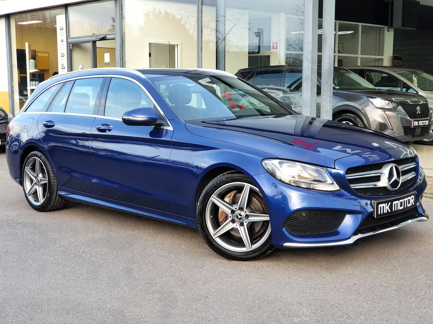 Mercedes-Benz C 180 🟢PACK AMG DIESEL 116CV / 1ER MAIN / BOITE AUTO Bleu - 2