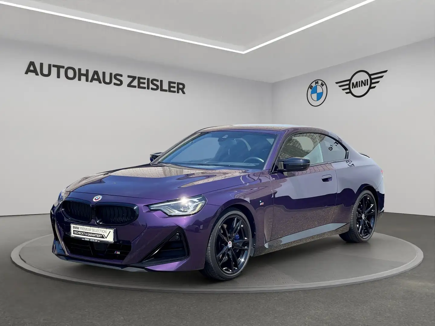 BMW 240 M240i Coupé Glasdach akt.Geschwindigkeitsregelung Violett - 1