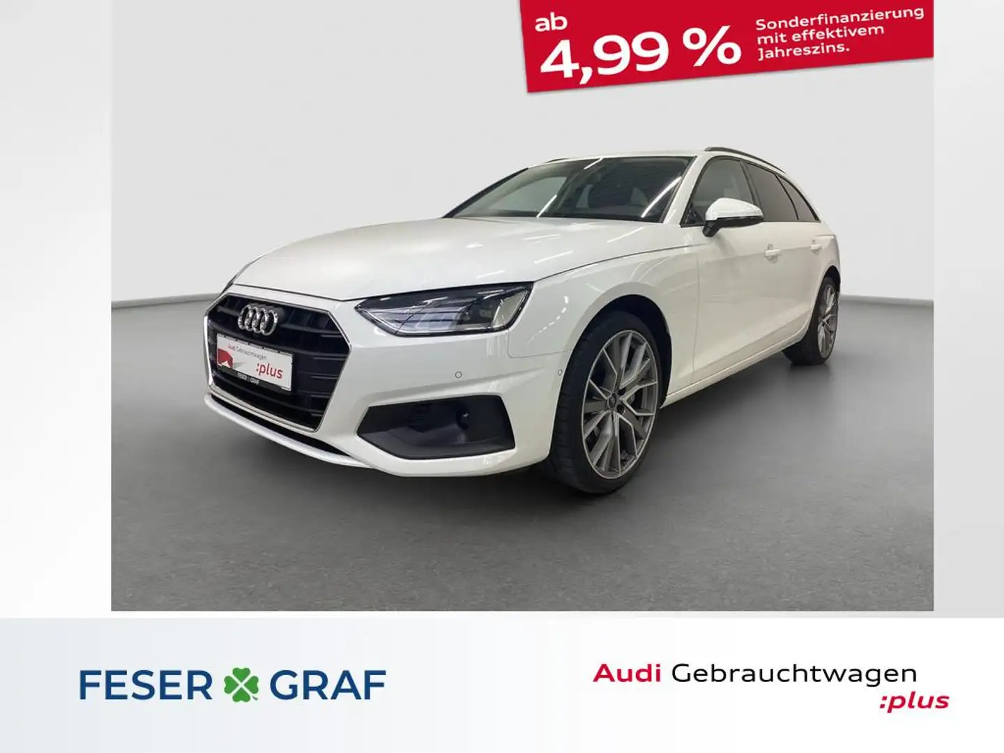 Audi A4 Avant 40 TDI 360° 3-Zone Klima Navi SHZ PDC Weiß - 1
