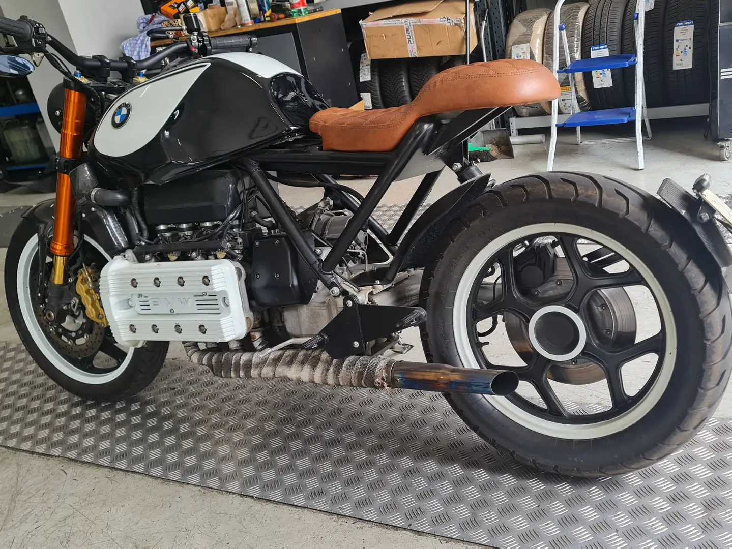 BMW K 100 LT Cafè racer White - 2