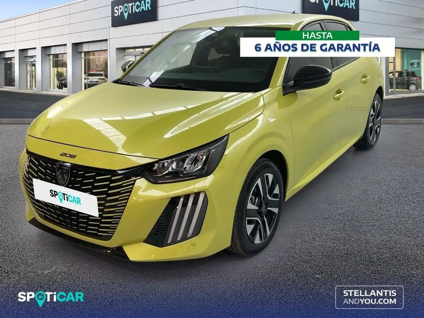 Peugeot 208 1.2 Hybrid Allure e-DCS6 100 Gelb - 1