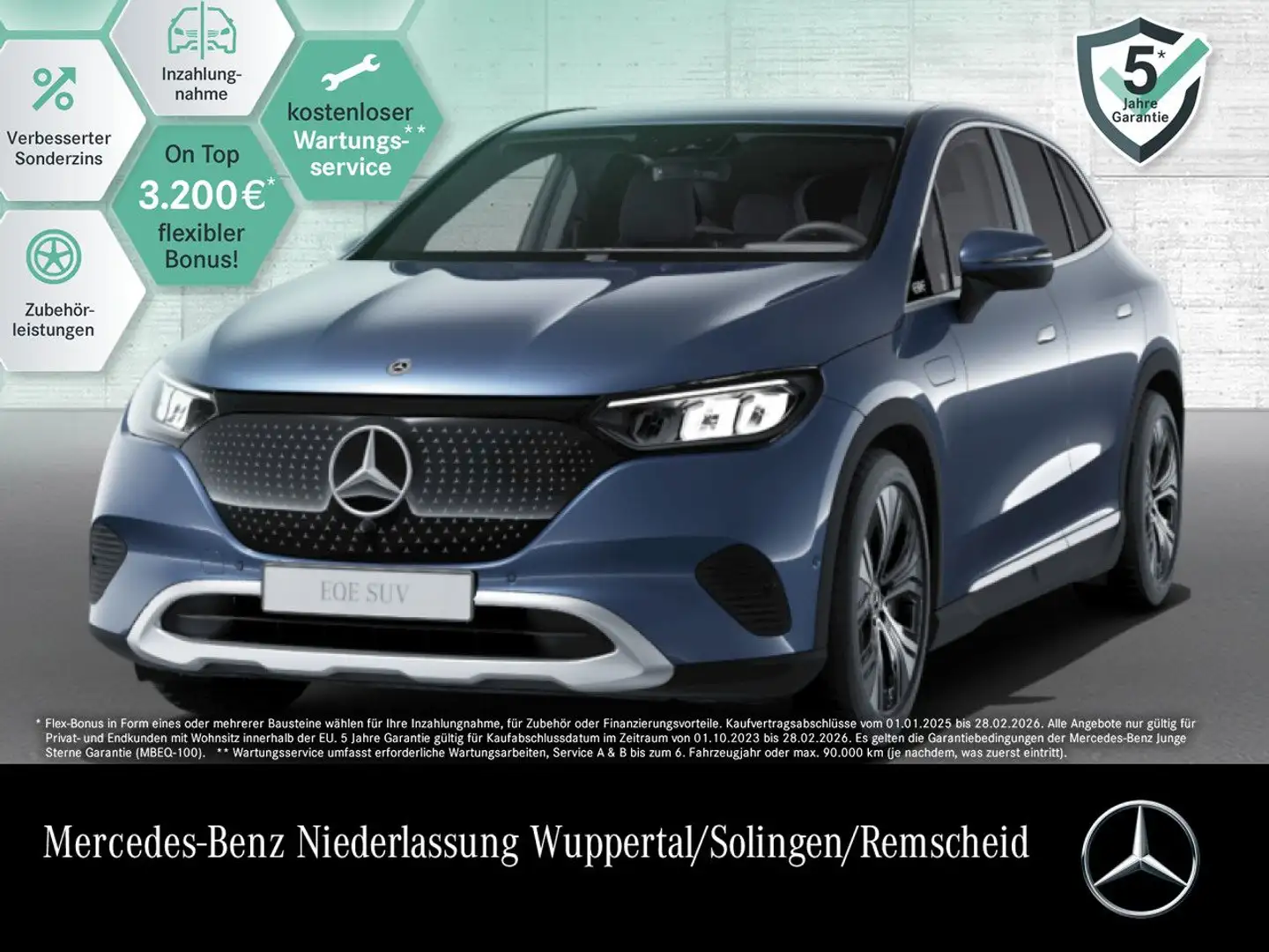 Mercedes-Benz EQE SUV EQE 300 AVANTG+AHK+LED+KAMERA+TOTW+KEYLESS Blau - 1