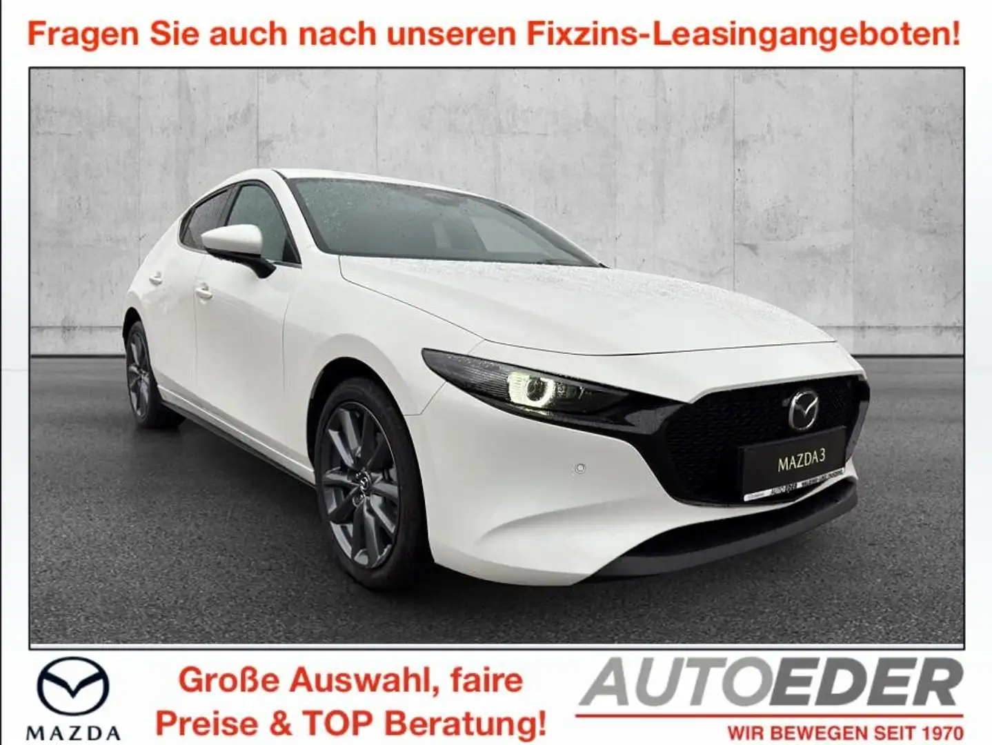 Mazda 3 Mazda3 e-Skyactiv-G140 Centre-Line Weiß - 1