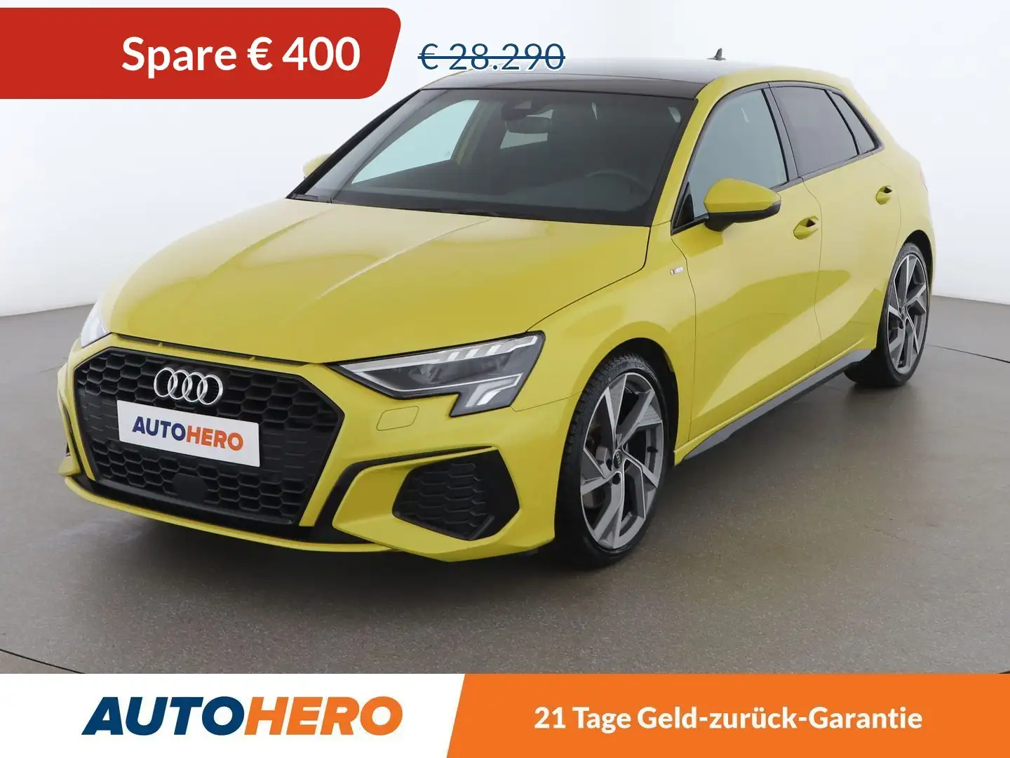 Audi A3 35 TFSI S line Gelb - 1