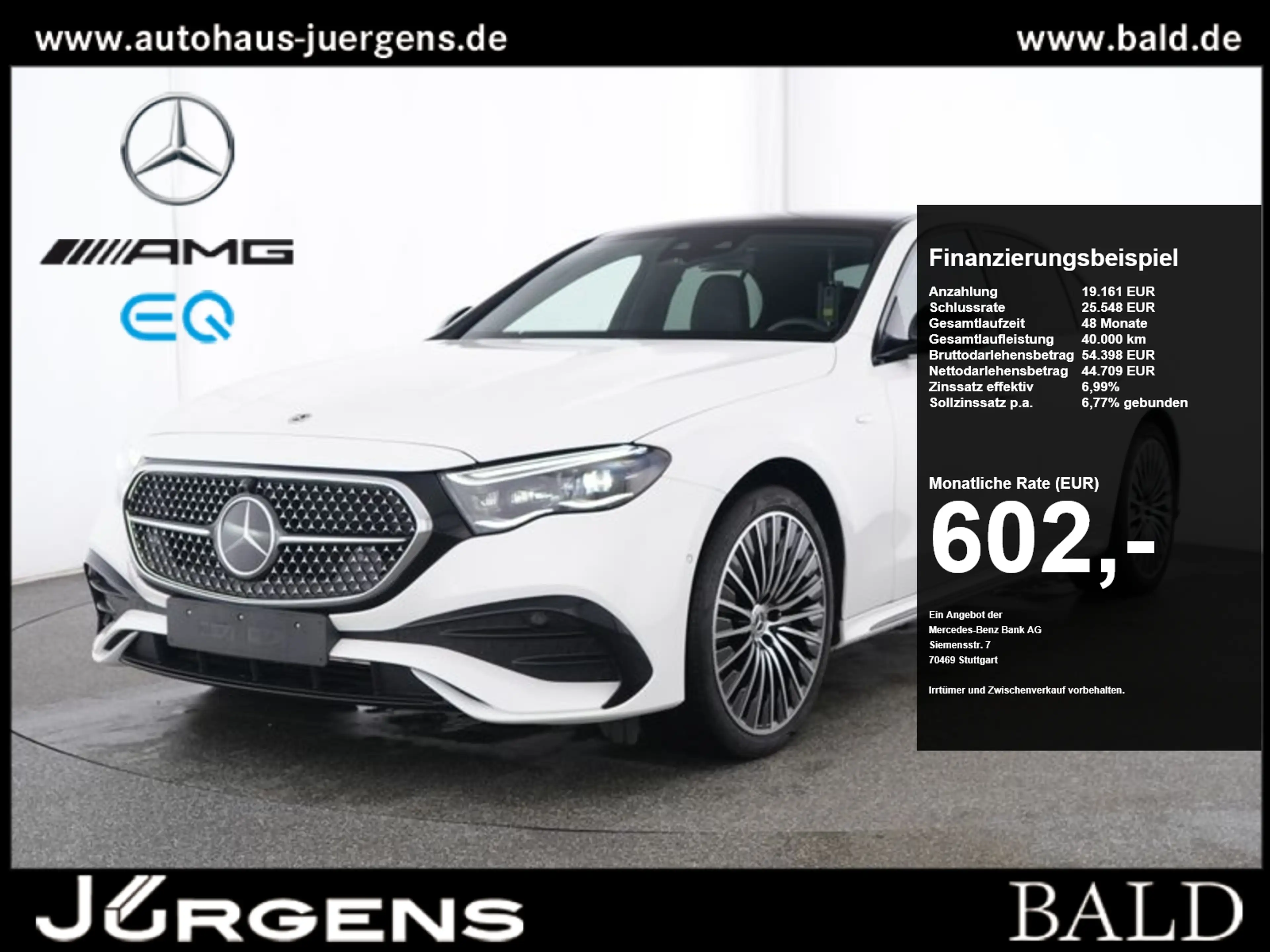 Mercedes-Benz E 400 e 4M AMG-Sport/Super/Pano/Burm/Night/Leder