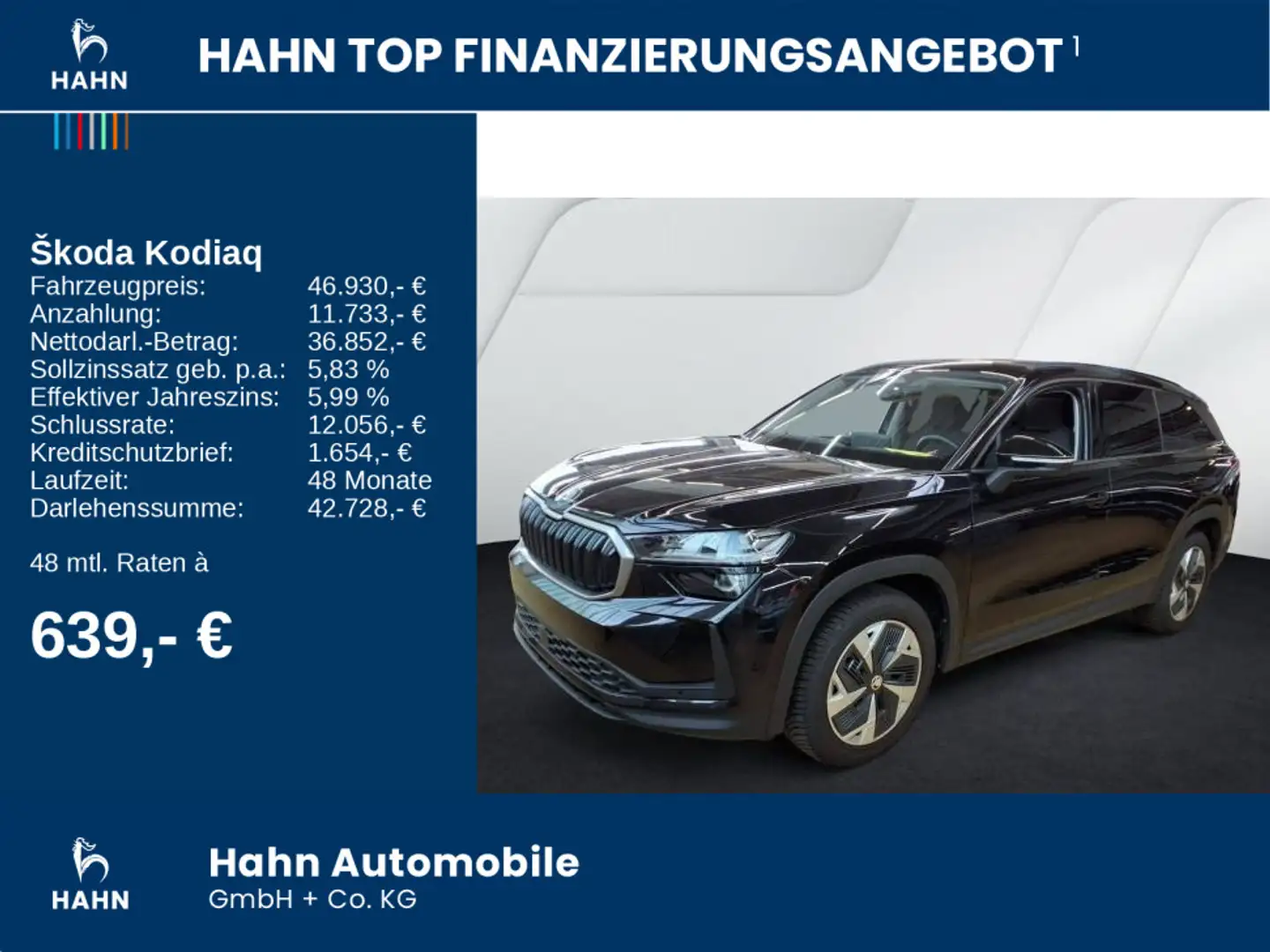 Skoda Kodiaq 2.0TDI DSG 4x4 Selection Matrix AHK ACC Schwarz - 2