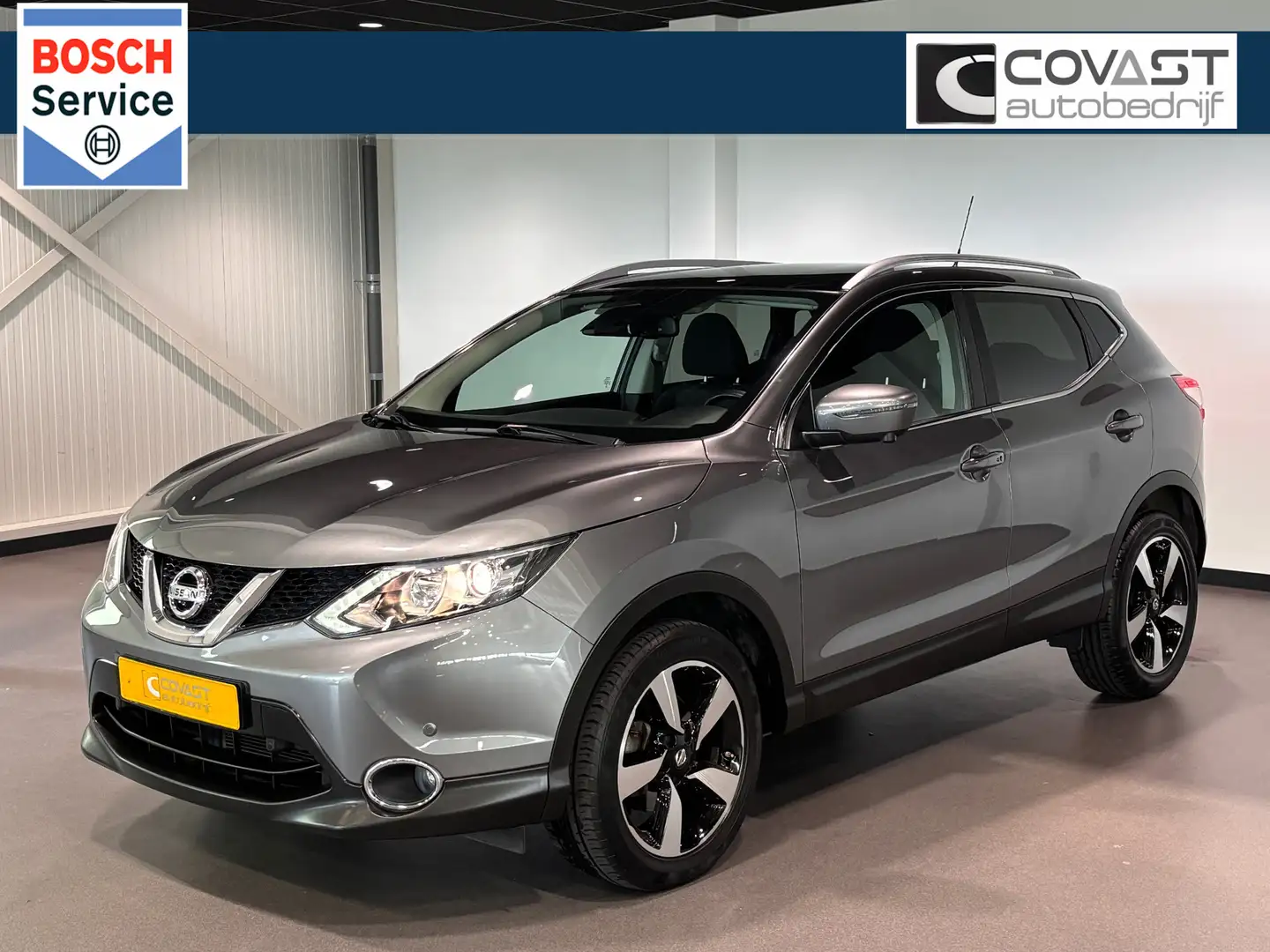 Nissan Qashqai 1.2 N-Connecta Panodak|Camera|Navigatie|Keyless|1e Grijs - 1