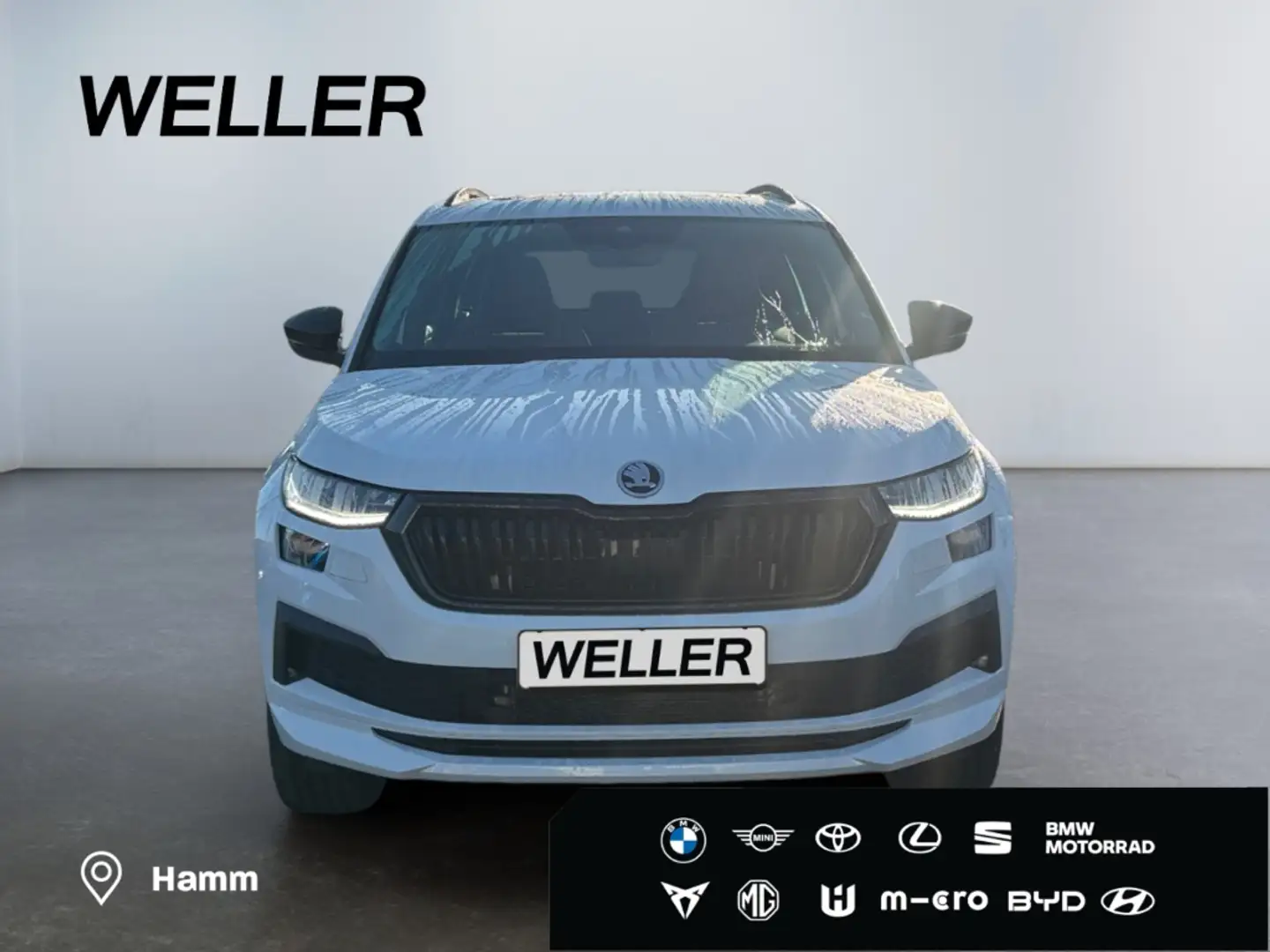 Skoda Kodiaq 2.0 TDI 4x4 DSG Sportline *AHK*20Zoll*StHz* Bianco - 2