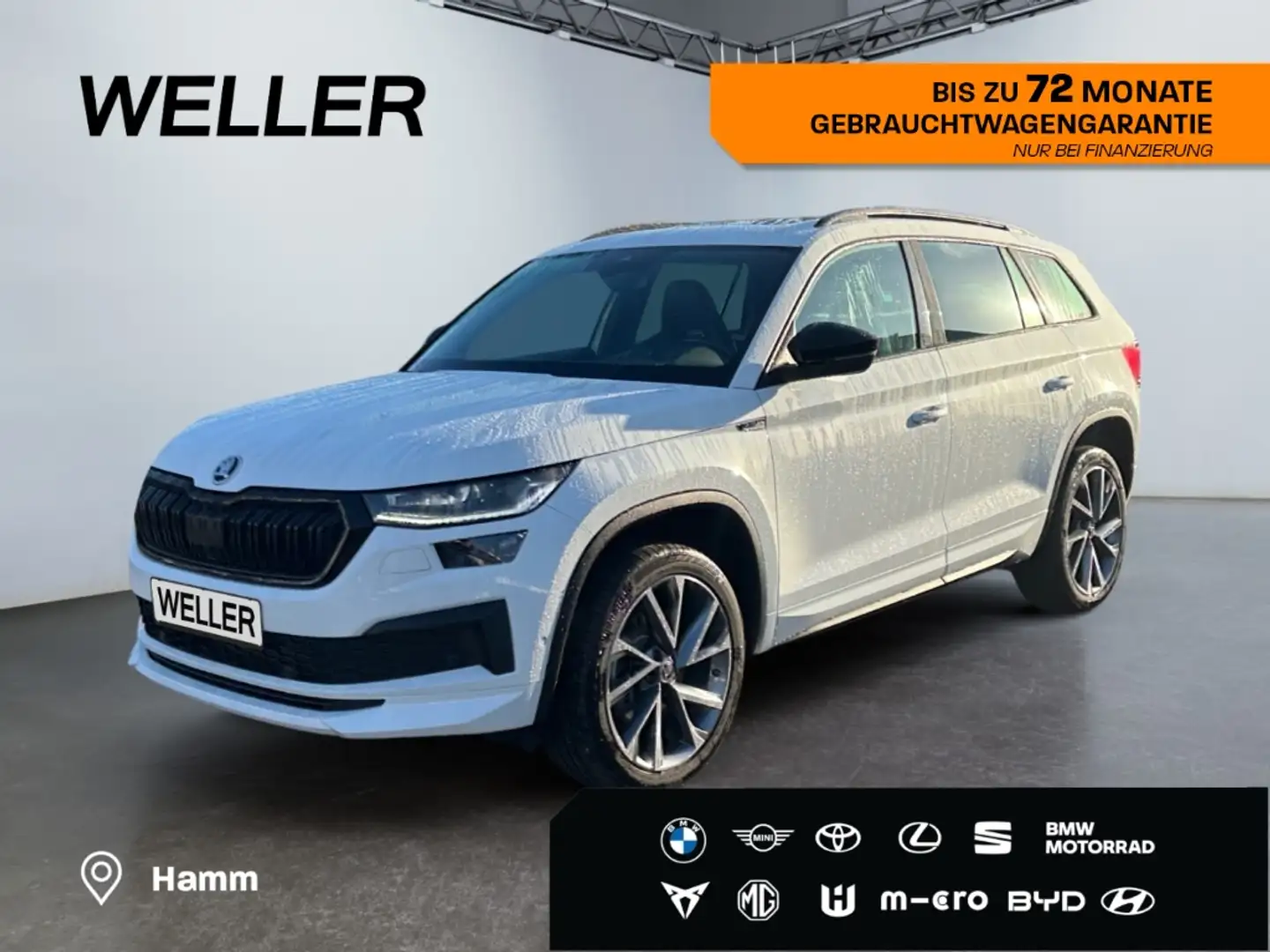 Skoda Kodiaq 2.0 TDI 4x4 DSG Sportline *AHK*20Zoll*StHz* Bianco - 1