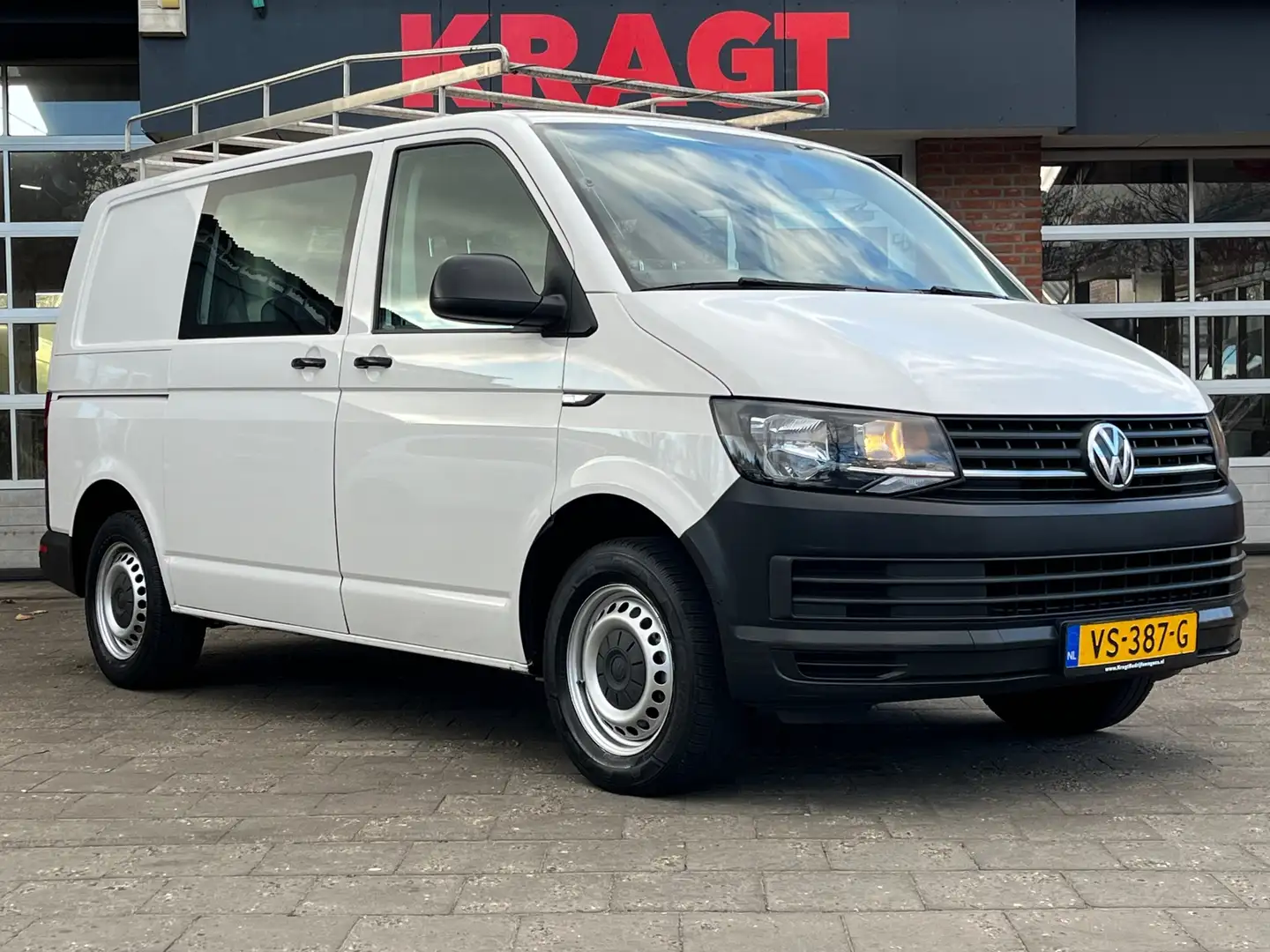 Volkswagen Transporter 2.0 TDI L1H1, DUBBELCABINE, 1e EIG, airco, cruise Biały - 2