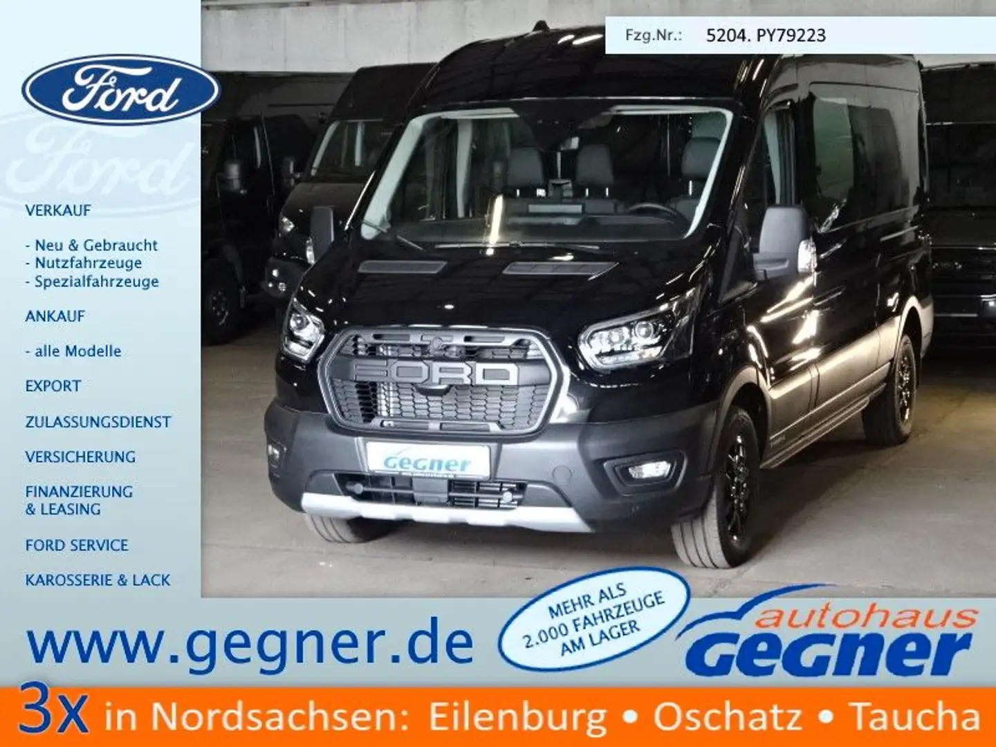 Ford Transit 350L3H2 Trail 4x4 Navi Stndhzg Sys.boden Noir - 1