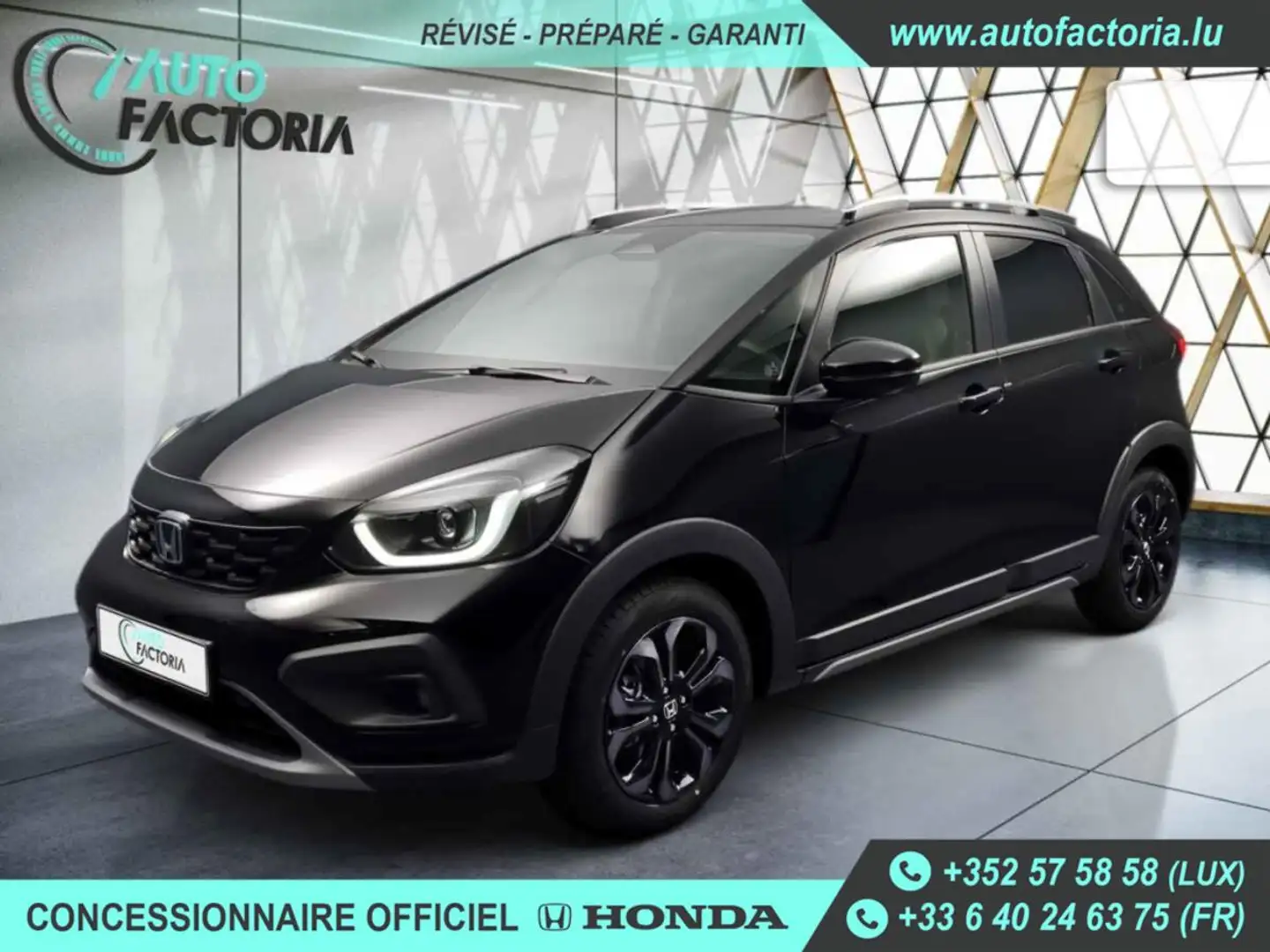 Honda Jazz 1.5 HYB 122cv BVA Crosstar +GPS+CAM+LED+Options crna - 1