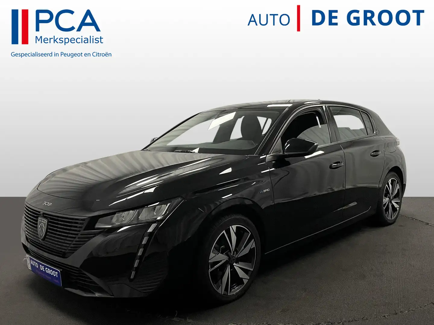 Peugeot 308 HYbrid 180pk Automaat Active Pack Navi+Carplay Schwarz - 1