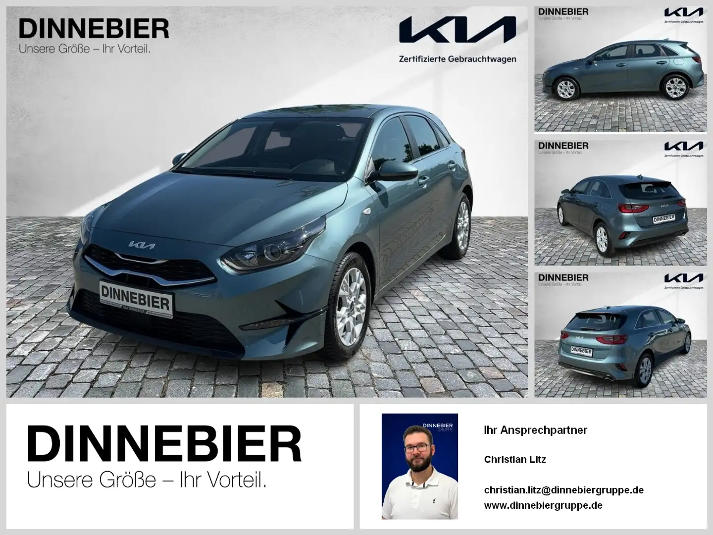 Kia Ceed / cee'd CEED Vision 1.5T Navi+Kamera+SHZ+Klimaautom. Gris - 1