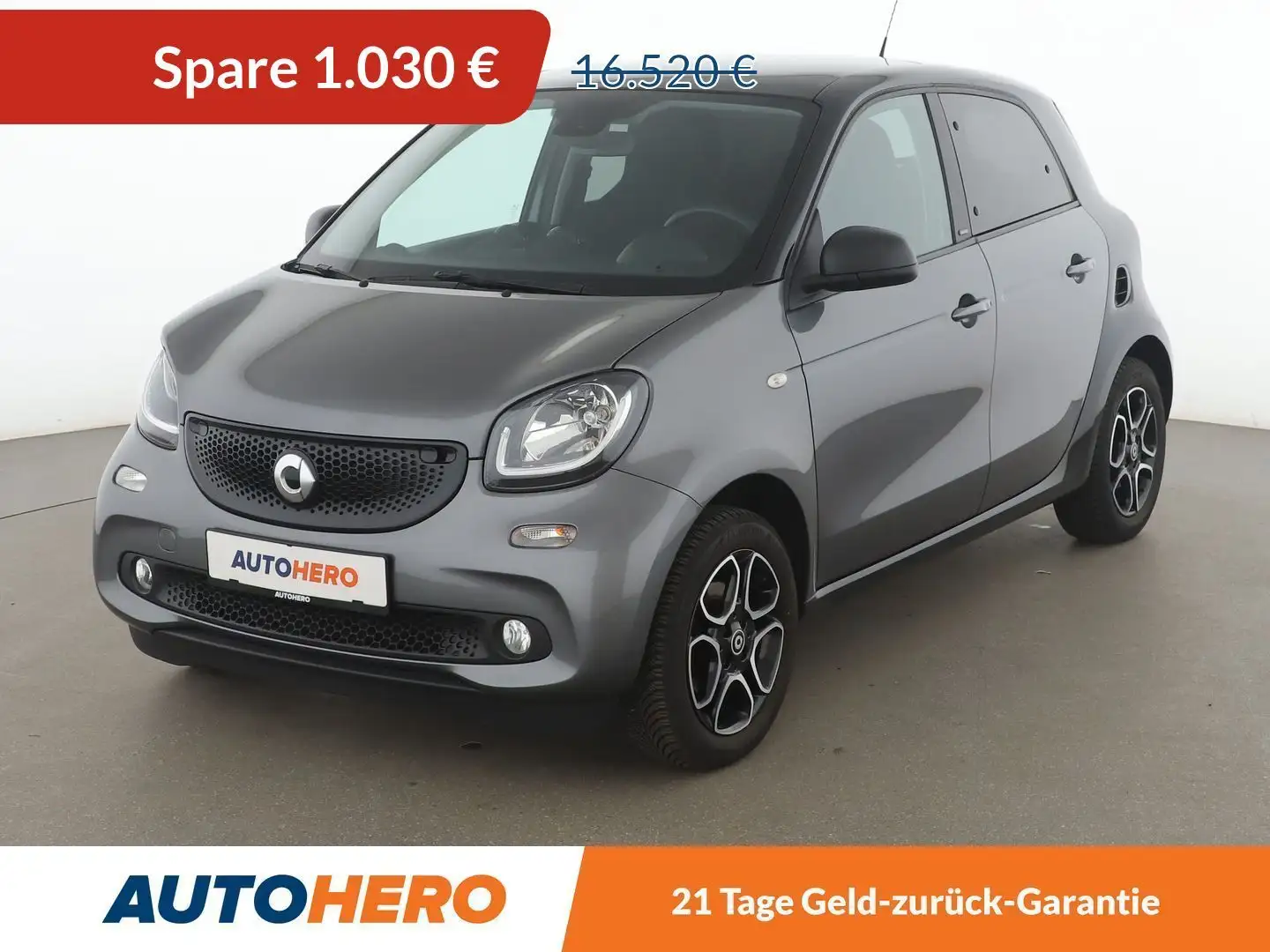 smart forFour 0.9 Turbo Basis passion Aut.*TEMPO*PDC* Grau - 1