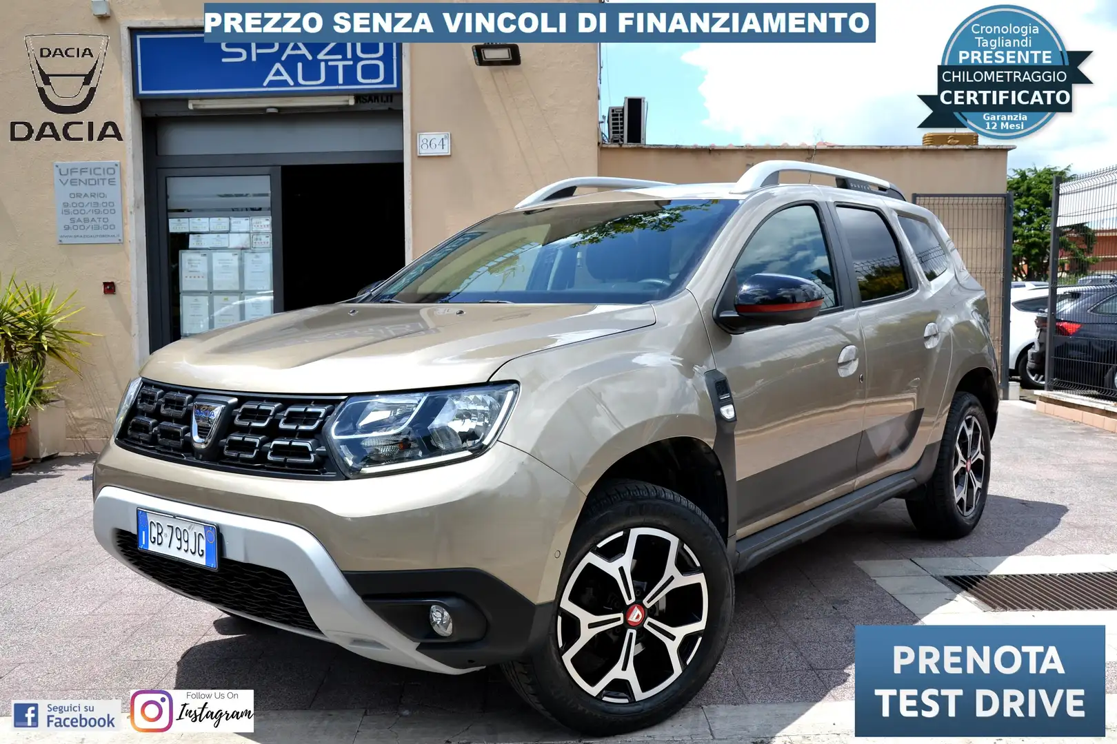 Dacia Duster 1.5 blue dci Techroad 4x2 115cv *Tagliandi Dacia* Beige - 1
