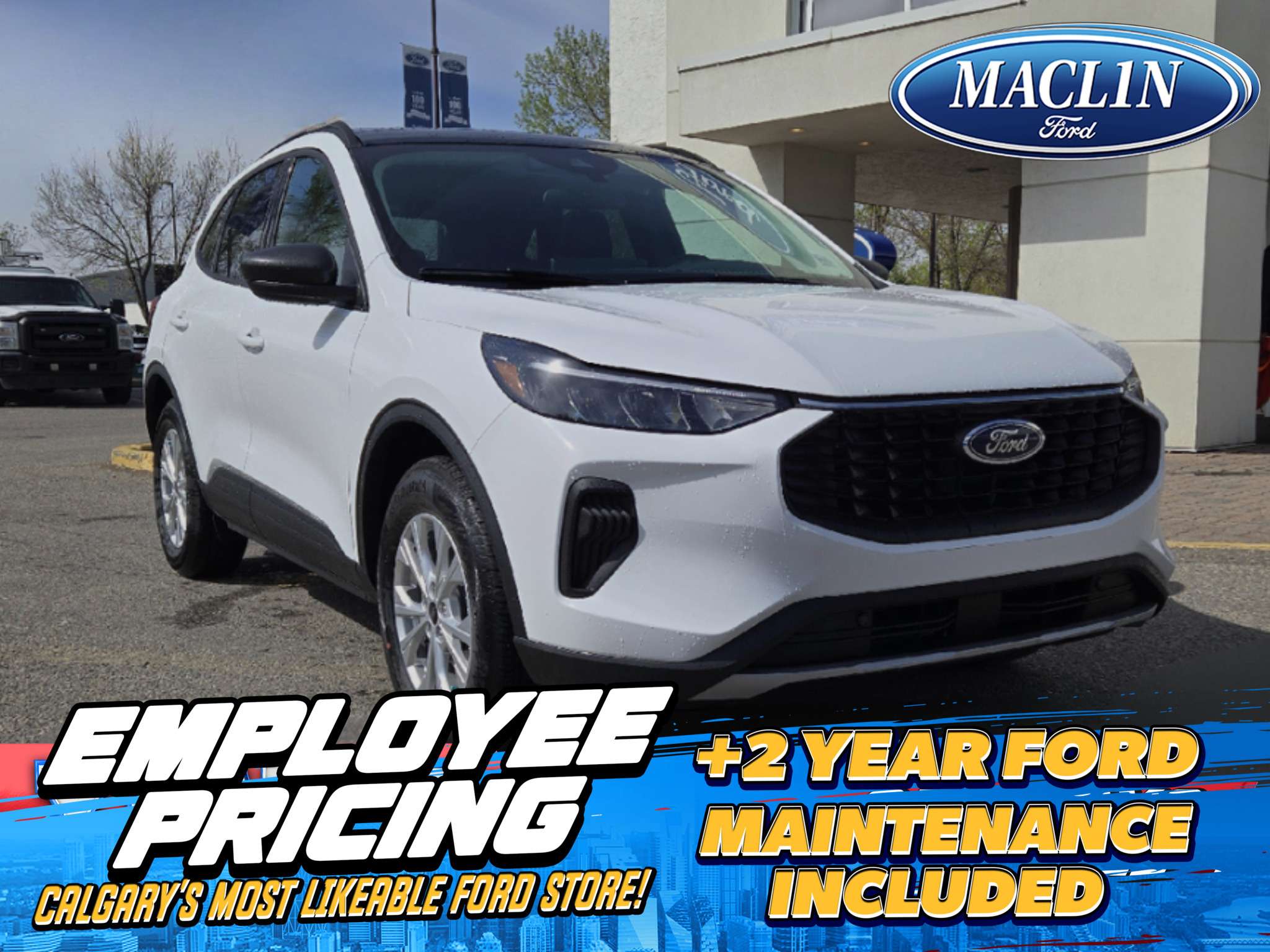 White 2025 Ford Escape SUV / Crossover All-Wheel Drive 8-Speed Automatic